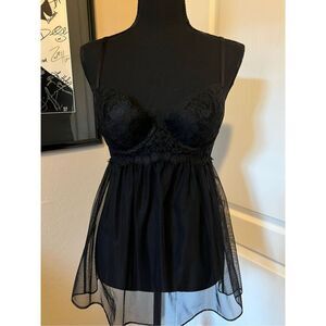 Victoria's Secret black babydoll dress